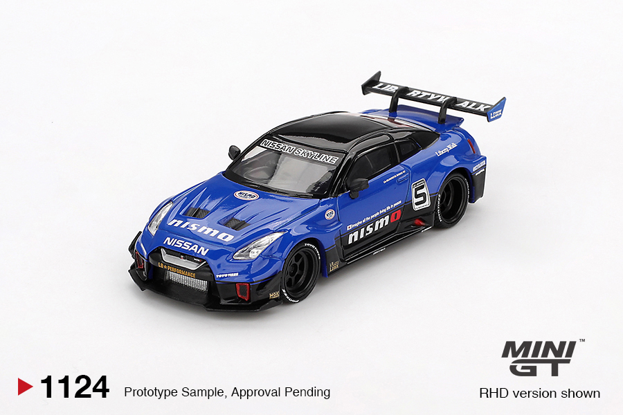 1:64 LB-Silhouette WORKS GT NISSAN 35GT-RR Ver.2 Blue | MINIGT #1124